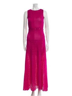 Prabal Gurung Fuchsia Pink Sleeveless Maxi Dress